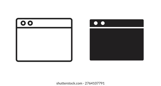 Web page icon in line design. icon for website design, mobile app, ui