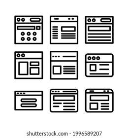 icono de página web o logotipo símbolo de signo aislado ilustración vectorial - Colección de iconos vectoriales de estilo negro de alta calidad
