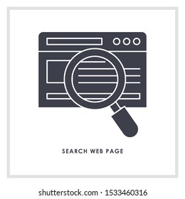 Web Page Icon. Professional, pixel perfect icons optimized for both large and small resolutions. EPS 8 format.