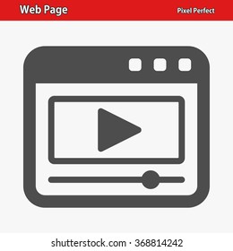 Web Page Icon. Professional, pixel perfect icons optimized for both large and small resolutions. EPS 8 format.