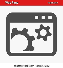 Web Page Icon. Professional, pixel perfect icons optimized for both large and small resolutions. EPS 8 format.
