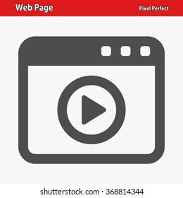 Web Page Icon. Professional, pixel perfect icons optimized for both large and small resolutions. EPS 8 format.