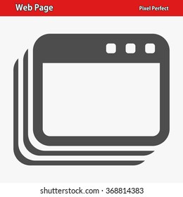 Web Page Icon. Professional, pixel perfect icons optimized for both large and small resolutions. EPS 8 format.