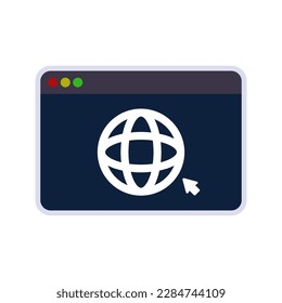 Icono de página Web. inicio de sesión para concepto móvil y diseño web. ilustración vectorial