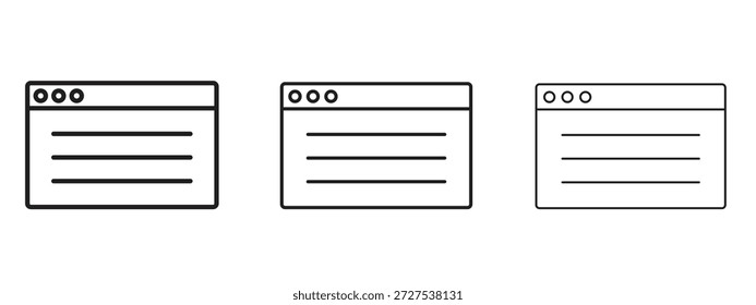 Símbolo de ícone de página da Web para Elementos gráficos, elementos de design e sites da Web do Info