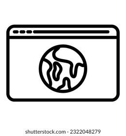 web page icon with transparent background