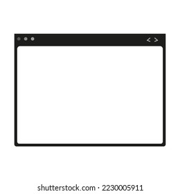 Web page icon. Vector graphics