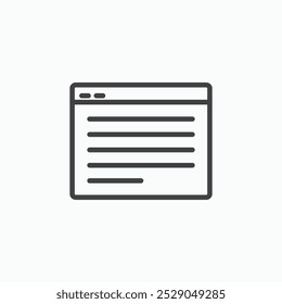 Ícones de página da Web definidos. ilustração preenchida e de linha