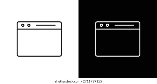Webseiten-Symbole, Vektorsymbol mit bearbeitbaren Strichlinien für Webdesigns