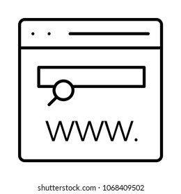  web page with internet search 