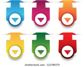 web page label/banners