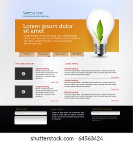 web page layout