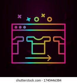 Web page nolan icon Simple thin line, outline vector of Online shopping icons for ui and ux, website or mobile application