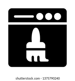 web page paint glyph icon
