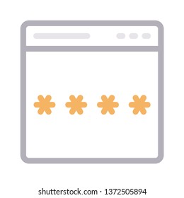 web page password color line