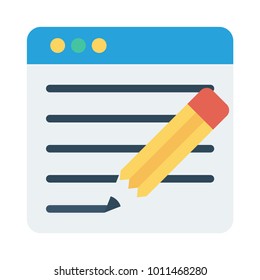 web page pencil edit