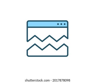 Symbol für die Premium-Linie der Webseite. Einfaches hochwertiges Piktogramm. Moderne Kontursymbole. Schlagt Vektorgrafik auf weißem Hintergrund. 