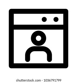 web page profile login 