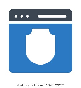 web page protection glyph double color