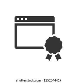 Web page quality icon