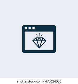 Web page quality icon,Vector webpage icon 