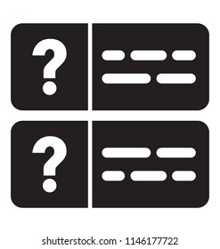 A web page with question marks describing the concept of online help 