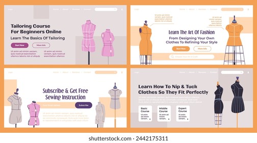 Web page set design with tailoring course promo