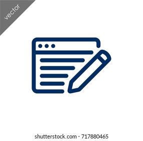 Web page settings icon