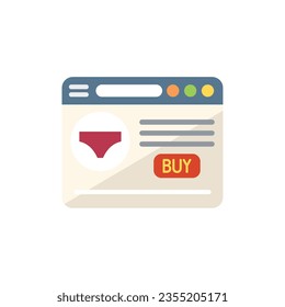 Web page shop icon flat vector. Sale card. Phone credit isolated