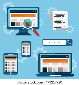 Web page, site optimization on different devices, web coding.