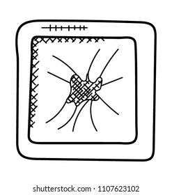 
A web page with a spider symbolising web crawler
