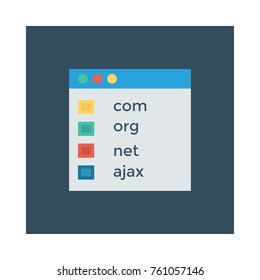 web page square flat