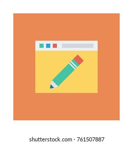 web page square flat