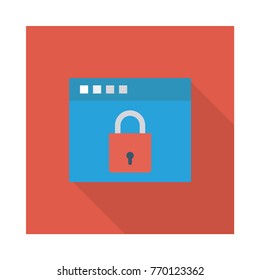 web page square flat