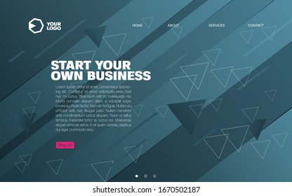 Website-Vorlage Titelseite Website Website Website