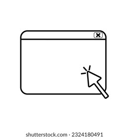 web page template with cursor pointer vector illustration design