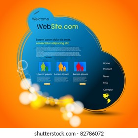 web page template design, easy editable