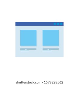 web page template isolated icon vector illustration design