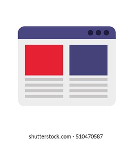 web page template isolated icon vector illustration design
