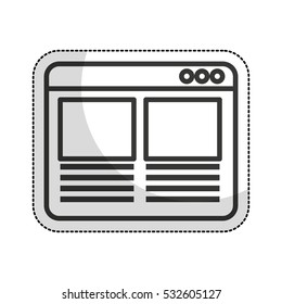 web page template isolated icon vector illustration design