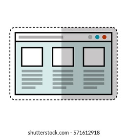 web page template isolated icon vector illustration design