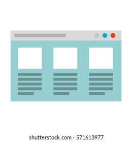 web page template isolated icon vector illustration design