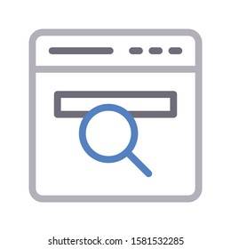 web page vector color line icon 