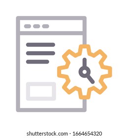 Vektorillustration der Webseite 
