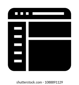 web page vector glyphs icon