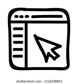 web page vector icon