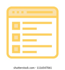 web page vector icon