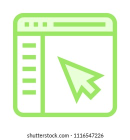 web page vector icon