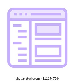 web page vector icon