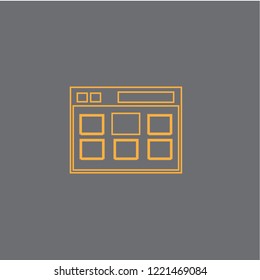 Web page vector icon